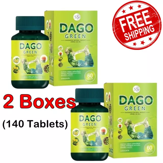 Dago Green Detox Tailandés Natural Herbal Cuerpo Limpio Digestivo Control de Peso 2X