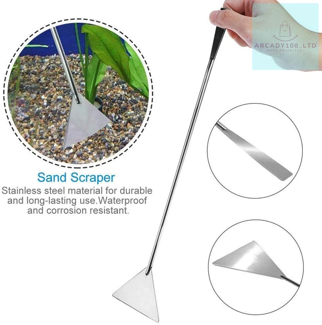 Aquarium Tools, Stainless Steel Aquascaping Tools- 4 in 1 Aquatic Plants Spatula 2