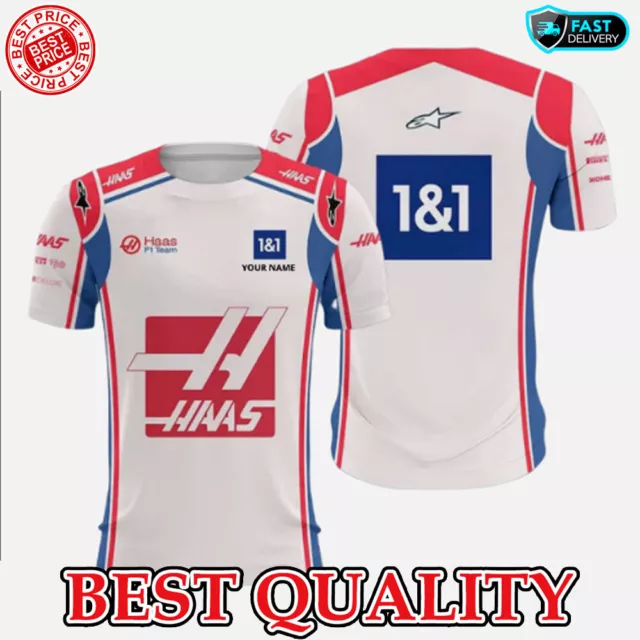 Personalized! Formula 1 Haas F1 Team Racing 3D Print T-Shirt S-5XL Best Quality