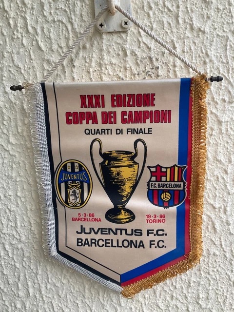 Juventus Turin fanion vintage football banderin pennant Serie