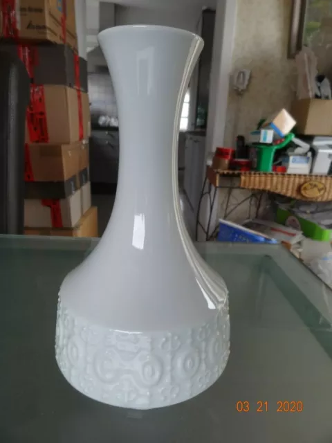Blumenvase Vase Royal Porzellan Bavaria KPM 584/2 Handarbeit weiß H:21,5 cm