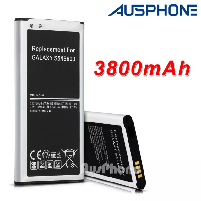 Premium Li-ion Replacement Battery for Samsung Galaxy S5 4G i9600 G900 3800mAh