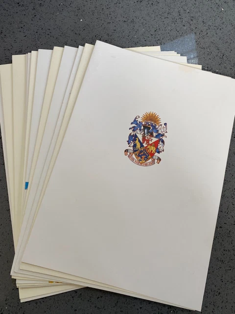 Vintage Canberra Cruise Luncheon & Dinner Menus - August 1989