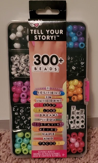 Fashion Angels Tell Your Story 3OO+ Cuentas Cada Alfabeto Kit Cuentas Nuevo