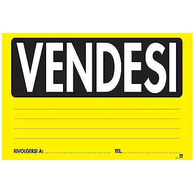 6x cartello vendesi formato grande 20x30 cm pvc affitto recapito telefonico