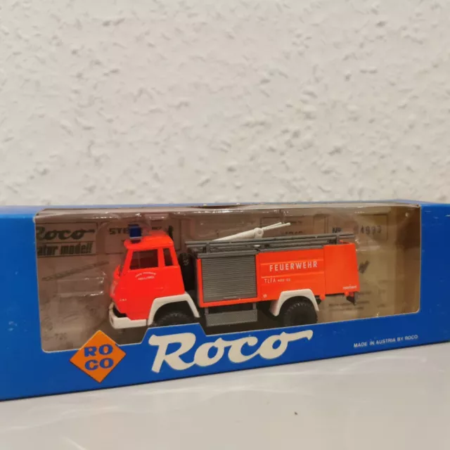 Roco Miniatur H0 1:87 1312 Steyr 91 Feuerwehr LKW "TLFA 4000 " Rarität NEU & OVP