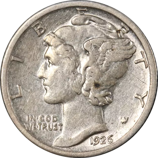 1926-S Mercury Dime Nice XF Nice Eye Appeal Nice Strike