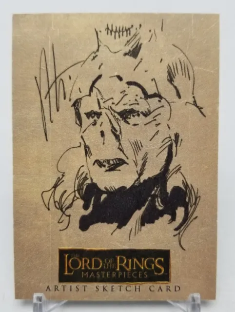Topps Lord of the Rings Masterpieces CAPTAIN GURITZ Robert Teranishi Sketch 1/1
