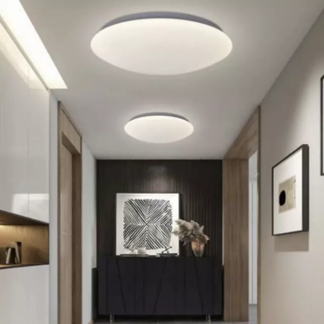 Plafoniera tonda 24W CIRCOLARE LED luce soffitto parete MONTAGGIO ESTERNO IP20