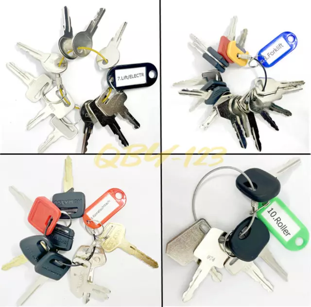 142PC key set Fit most Heavy Construction Equipment BOBCAT VOLVO