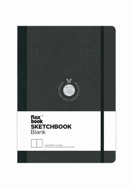 Libro di schizzi Flex Global Sketchbook 96 pagine bianco 170 g nero/15,5 x 21,5 cm
