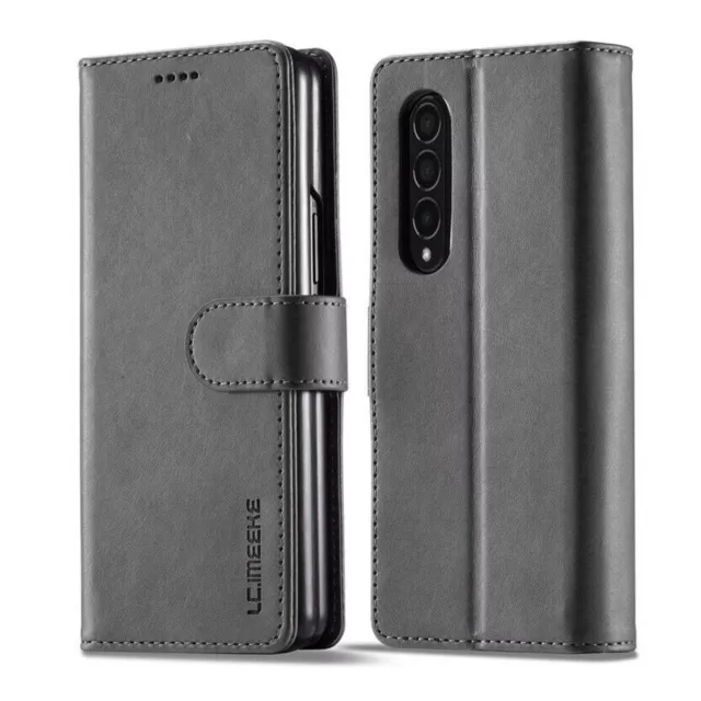 For Samsung Galaxy Z Fold4 5G Magnetic Leather Wallet Card Flip Case Cover