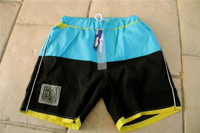 Short De Bain/surf KANABEACH Marbré Bleu - Taille M (30") - Neuf Avec étiquette (valeur 55€)