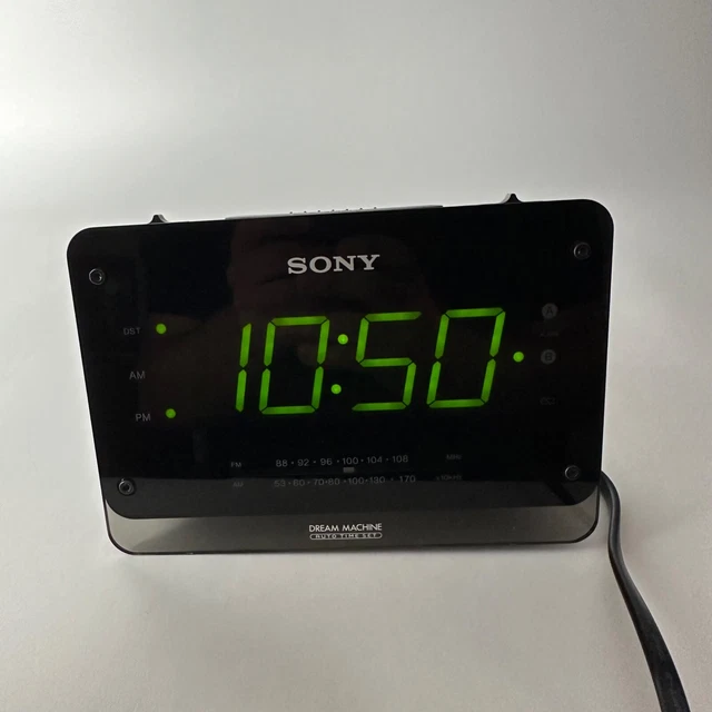 SONY DREAM MACHINE Model ICFC414 AM/FM Radio Digital Alarm Clock Black