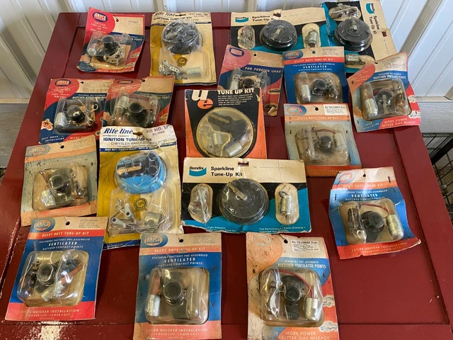 Vintage Tune-Up Kits Points Condenser Rotor Mixed Lot (18) Gm Ford Mopar Amc Vintage Tune-Up Kits Points Condenser Rotor Mixed Lot (18) Gm Ford Mopar Amc