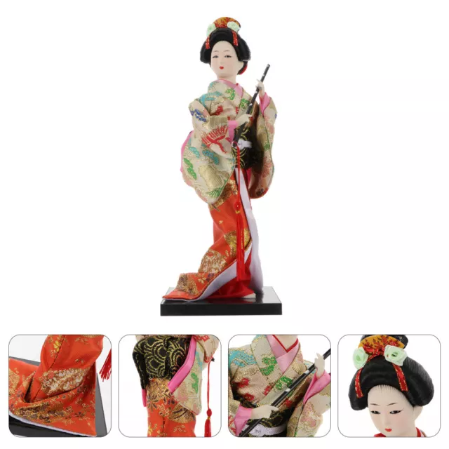 Kimono Doll Japanese Figure Vintage Geisha Porcelain Decorate