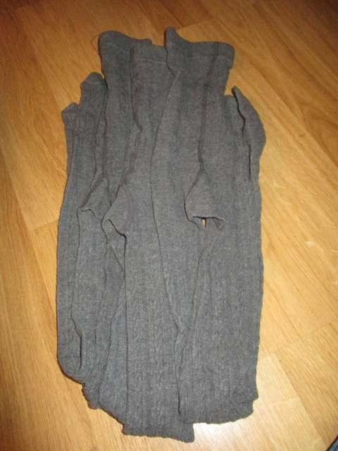 3 Pairs Girls Cable Grey School tights Age 11/12 Marks& Spencers New