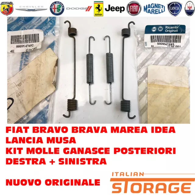 Fiat Bravo Idea Marea Punto Musa Kit Molle Ganasce Posteriori Originale 9947693