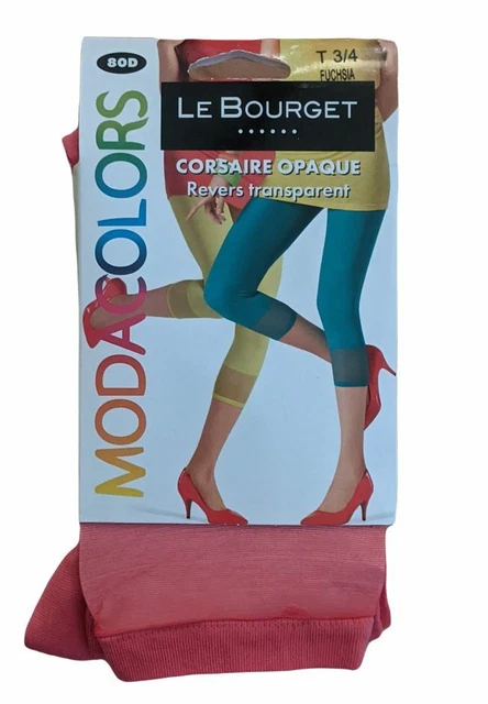 👕 Le Bourget Modacolor Taille 3/4 Fuschia  👕 leggings corsaire opaque 80 D