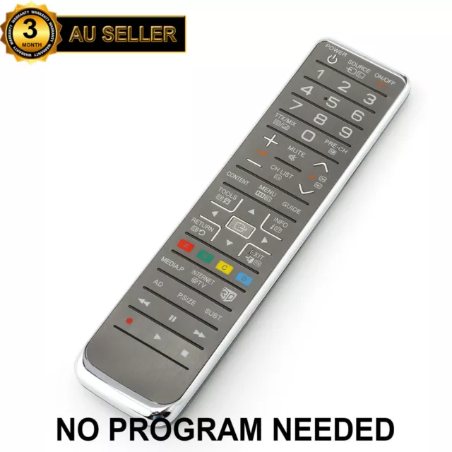 New TV Remote BN59-01054A BN5901054A for All SAMSUNG Smart 3D TV's (Silver)