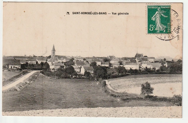SAINT HONORE LES BAINS - Nievre - CPA 58 - Jolie vue generale