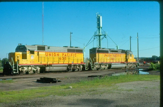 UP 635 GP-40, Osawatomie, Ks, 07/84; Kodachrome Original