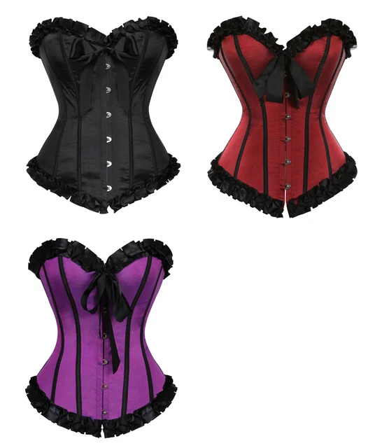 Vintage Corset Lace Up Corsets Bustiers Corset Waist Trainer Gothic Lady 3