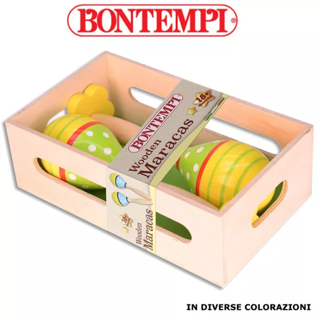 Maracas In Legno 180Mm Strumenti Musicali Bontempi 562010