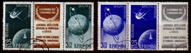Rumänien 1677-88, O, Satelliten Start 1957
