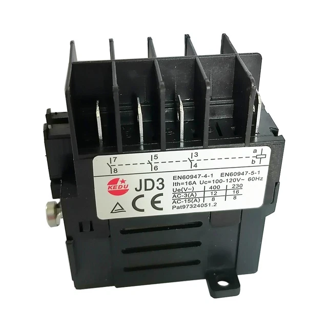 JD3 120V Electromechanical Relays KEDU Motor Replacement 8 Pins 3 Normally Open