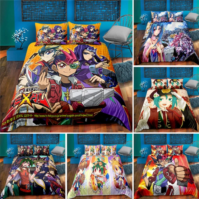 YU GI OH Duel Monsters Mutou Yūgi 3D Duvet Cover Bedding Set Pillowcase