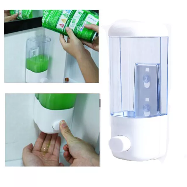 500ml Kitchen Shower Hand Washing Wall Mount Foam Bottle Liquid Soap Dispenser