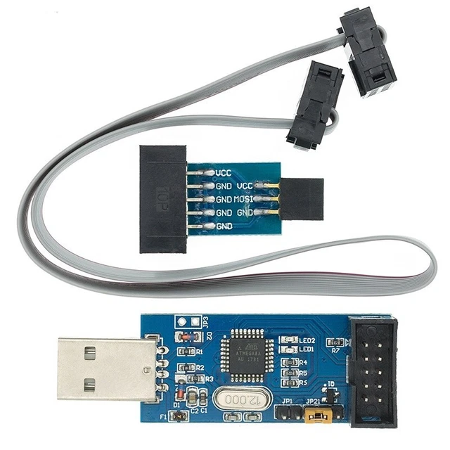 Adattatore USB 10 pin su 6 pin STK500/USBASP AVR programmatore adattatore scheda per