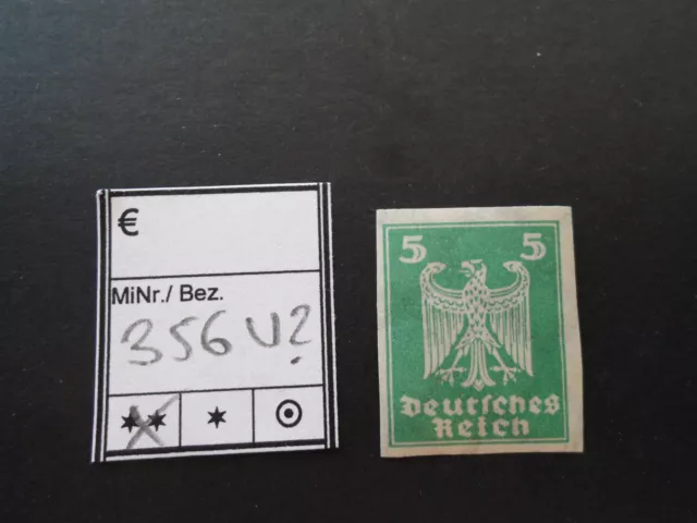 Deutsches Reich MiNr. 356 U?, postfrisch