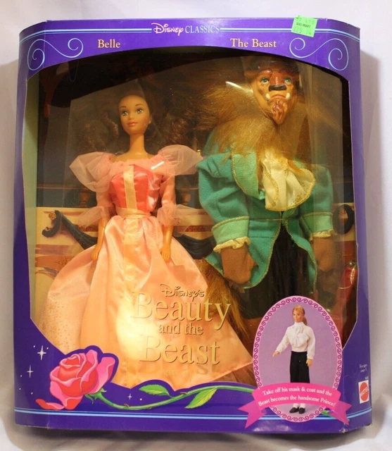 Vintage 1992 Disney Classics Belle Beauty & The Beast Dolls Gift Set New Mattel
