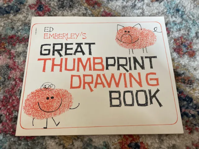Vintage 1977 Ed Emberley’s Great Thumbprint Drawing Book Trade Paperback