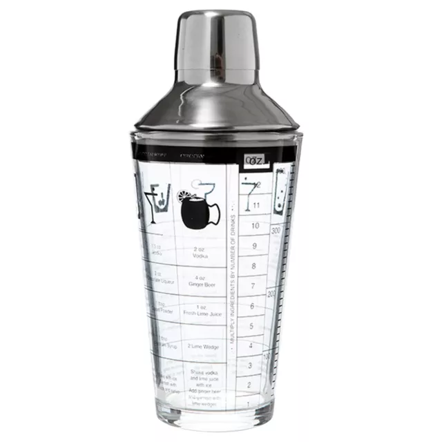 400ml Cocktail Shaker High Strength Wear-resistant Transparent Cocktail Shaker
