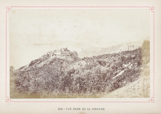 Èze Côte D'Azur View Vue Aspecto Foto Photograph Fotografía En 1880