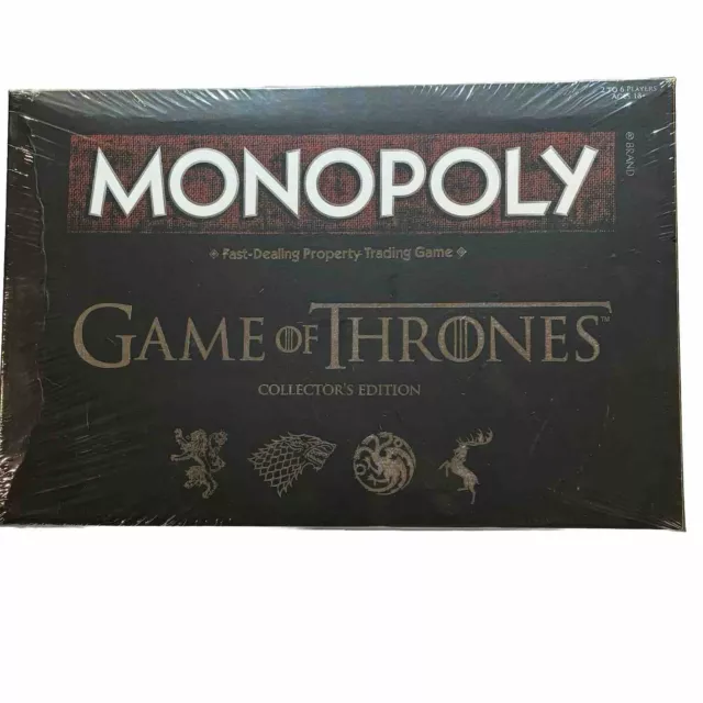 👑New SealedGame of Thrones Monopoly  Collector's Edition Board Game‼️Box Damage