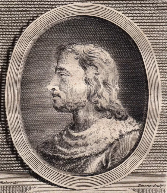 Portrait XVIIIe Jean II Le Bon Roi De France Valois Traité De Londres Brétigny 2