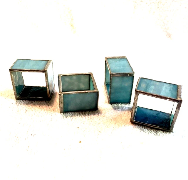 Vintage Stained Glass Napkin Holders