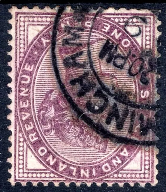 1881 SG172Wi  1d Lilac 16 Dots  Die II Good Used Inverted Watermark