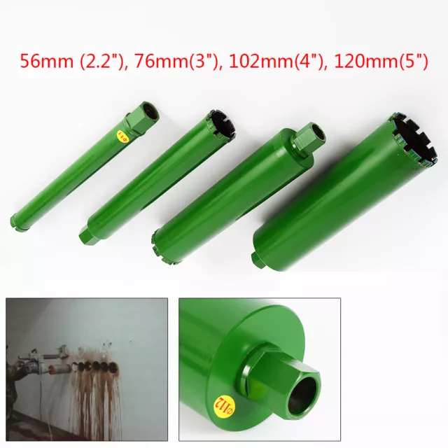 4 pcs Wet Diamond Core Drill Bit for Drilling Concrete Block Brick and Masonry