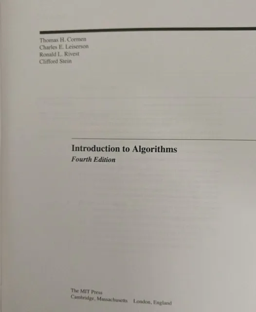 Introduction to Algorithms Thomas H. Cormen Buch Einband - fest (Hardcover) 2022 3