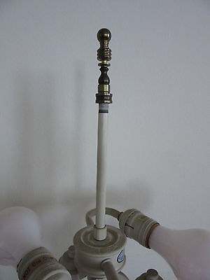 Vintage Stiffel Bouillotte Brass Finish French Style Candlestick Lamp 2