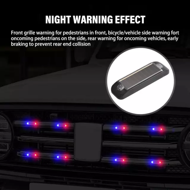 Alarme voiture avertissement flash solaire lumière LED faux système sécurité s `