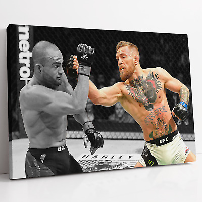 CONOR McGREGOR Eddie Alvarez UFC 205 MMA | Stampa tela arte da parete immagine