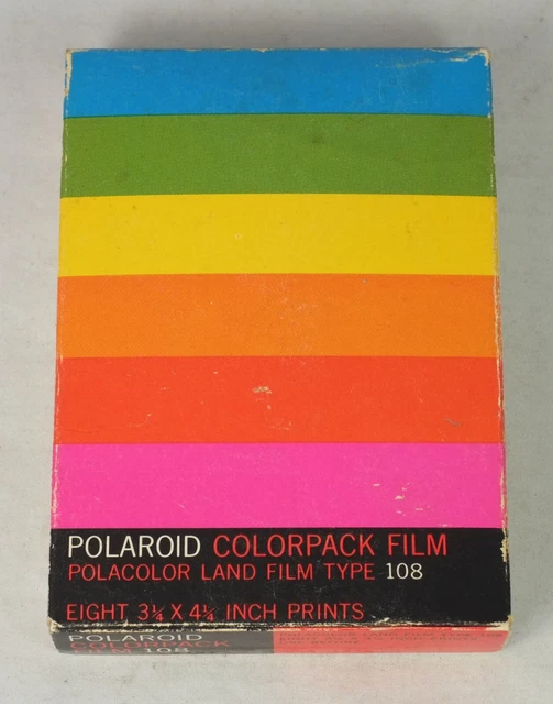 1 Paquete de 8 Fotos Vintage Polaroid Paquete de Color Polacolor Película Instantánea de Tierra 108