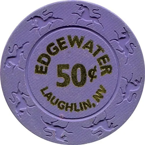 50¢ Edgewater Casino Chip (N8165) - Laughlin, Nevada