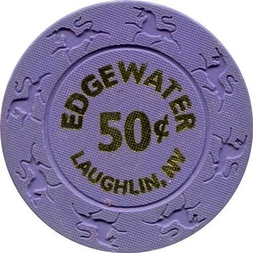 50¢ Edgewater Casino Chip (N8165) - Laughlin, Nevada